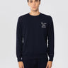 MC2 SAINT BARTH-Maglione Girocollo con Ricamo Non Sono Bello... Piaccio Blu-TRYME Shop