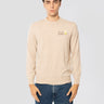 MC2 SAINT BARTH-Maglione Girocollo con Ricamo Sto na Bomba Beige-TRYME Shop