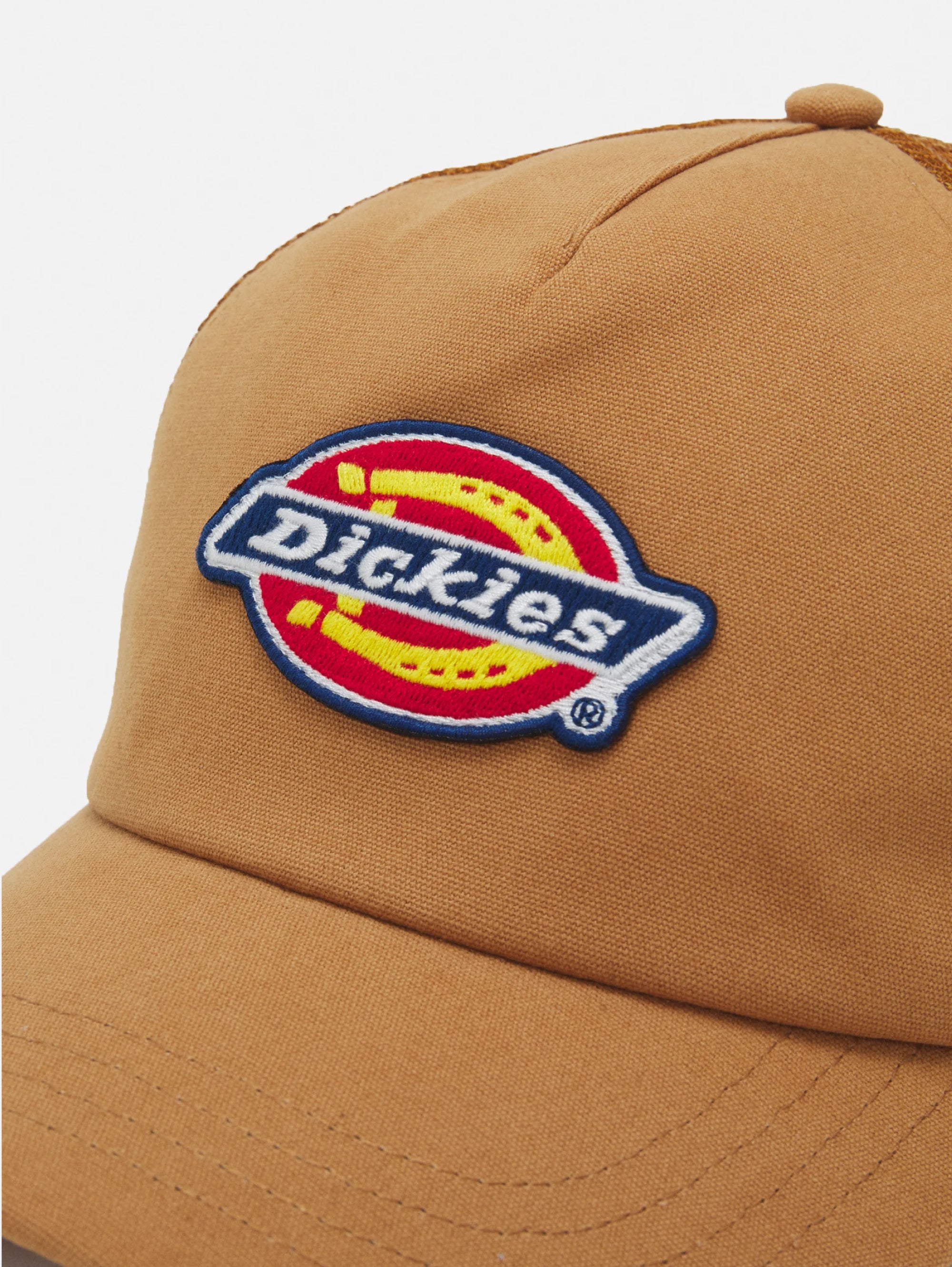 Brown Mesh and Cotton Trucker Hat