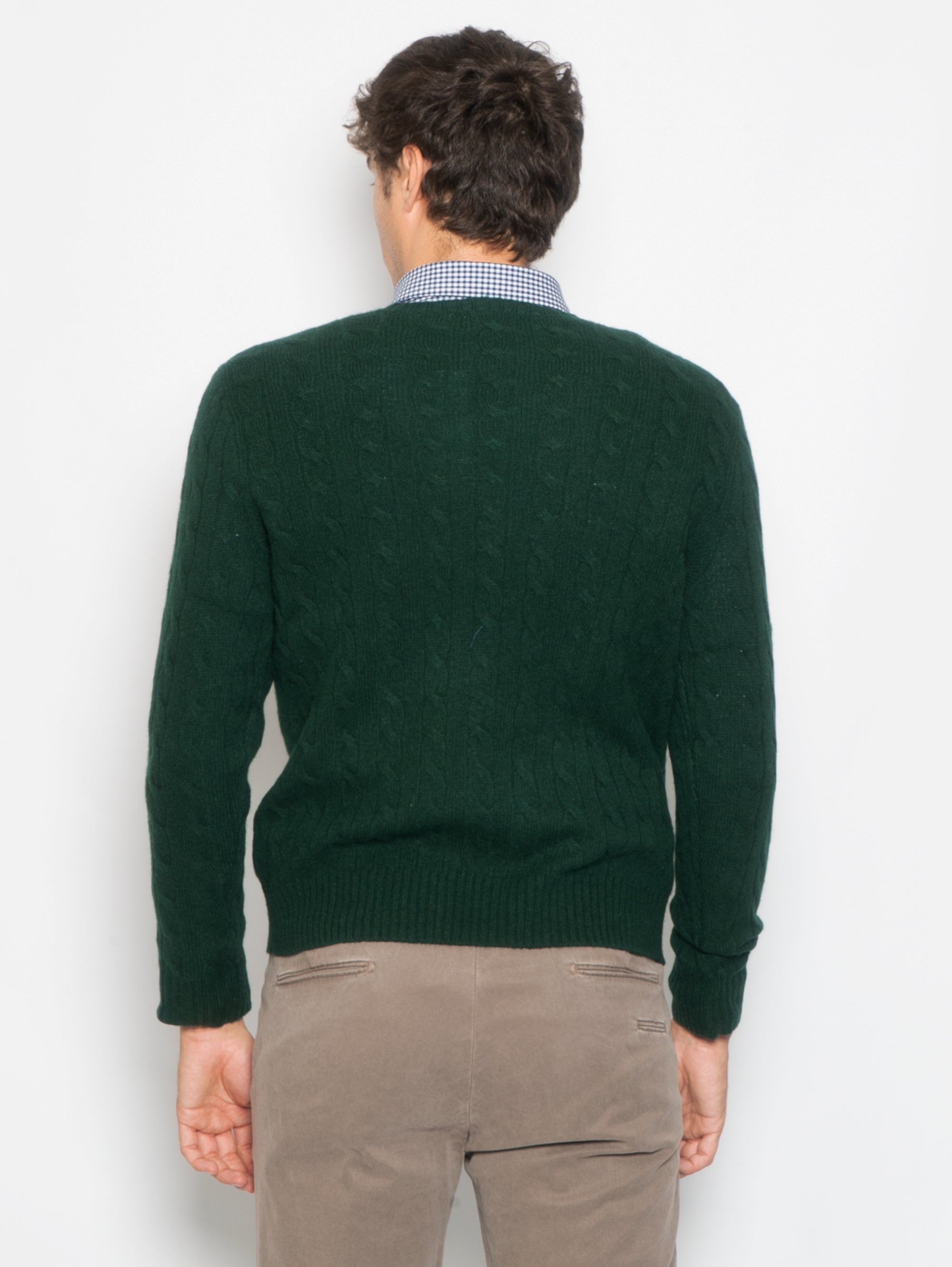 Bottle Green Cable Sweater