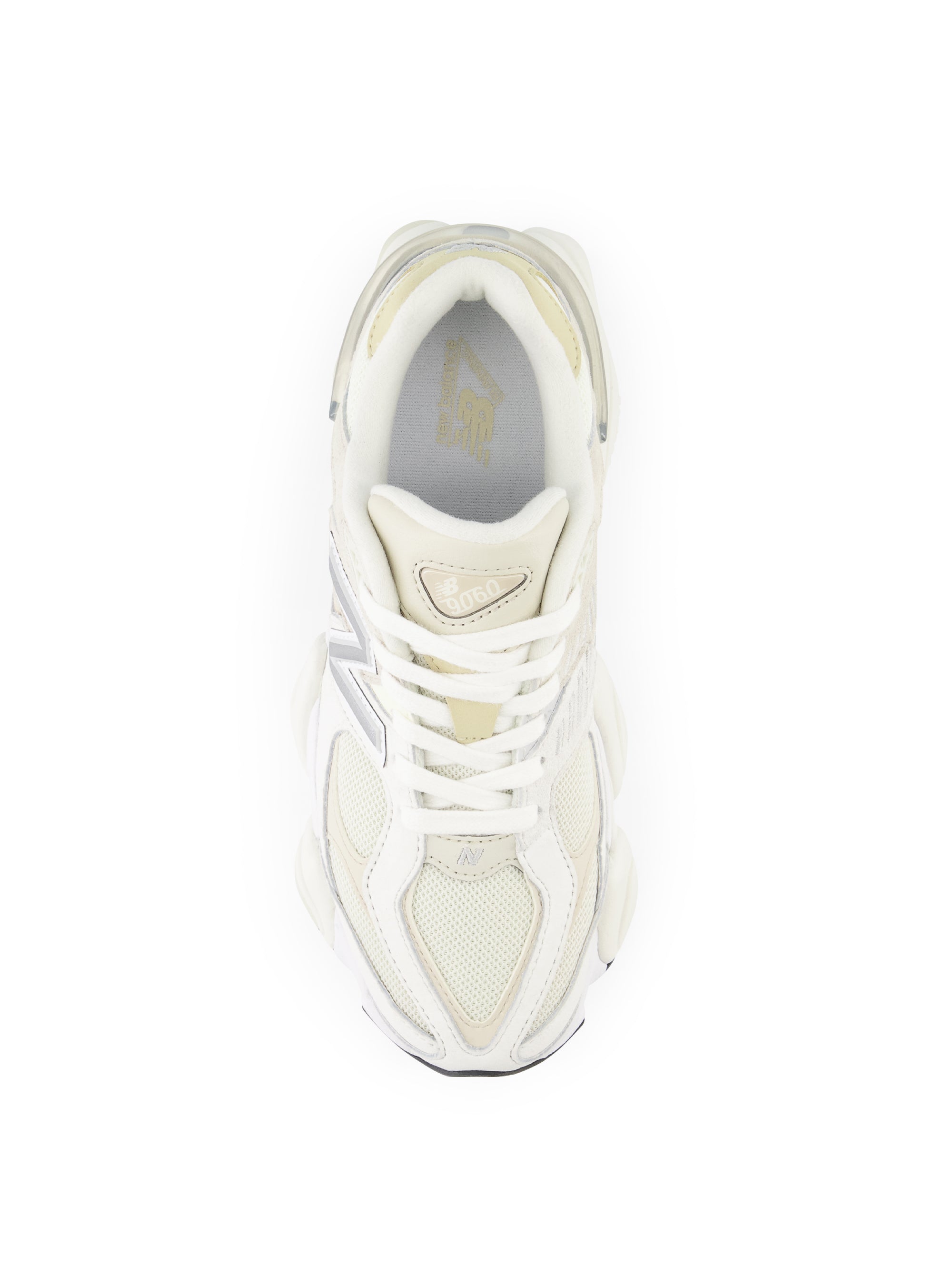 Futuristische 9060 Damen-Sneaker in Weiß/Creme