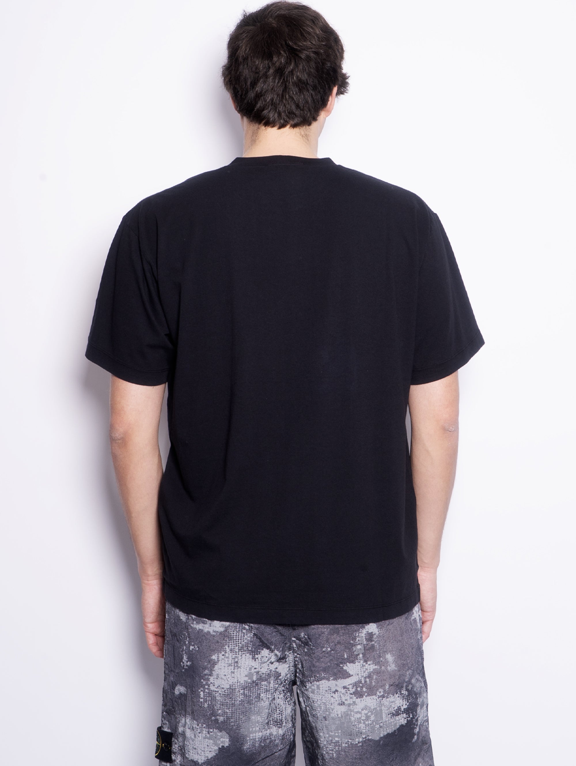T-shirt with Black Reflective Logo
