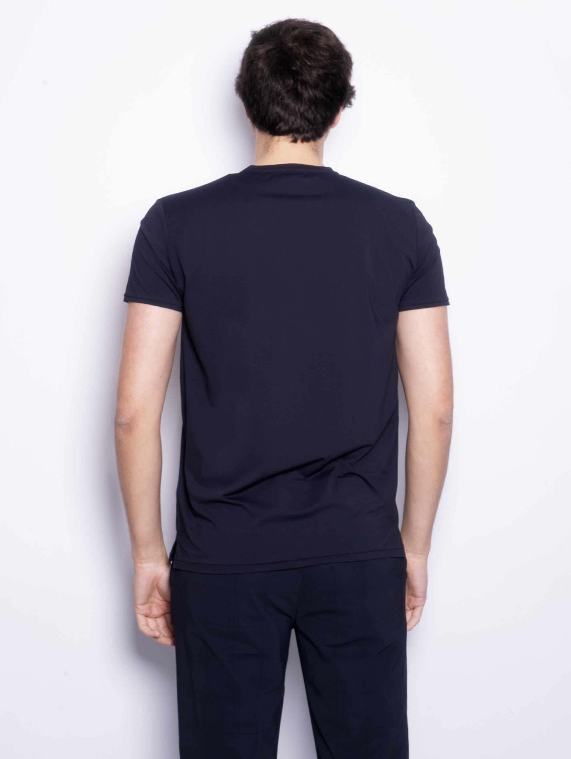 Breathable Fabric T-shirt with Midnight Blue Pocket