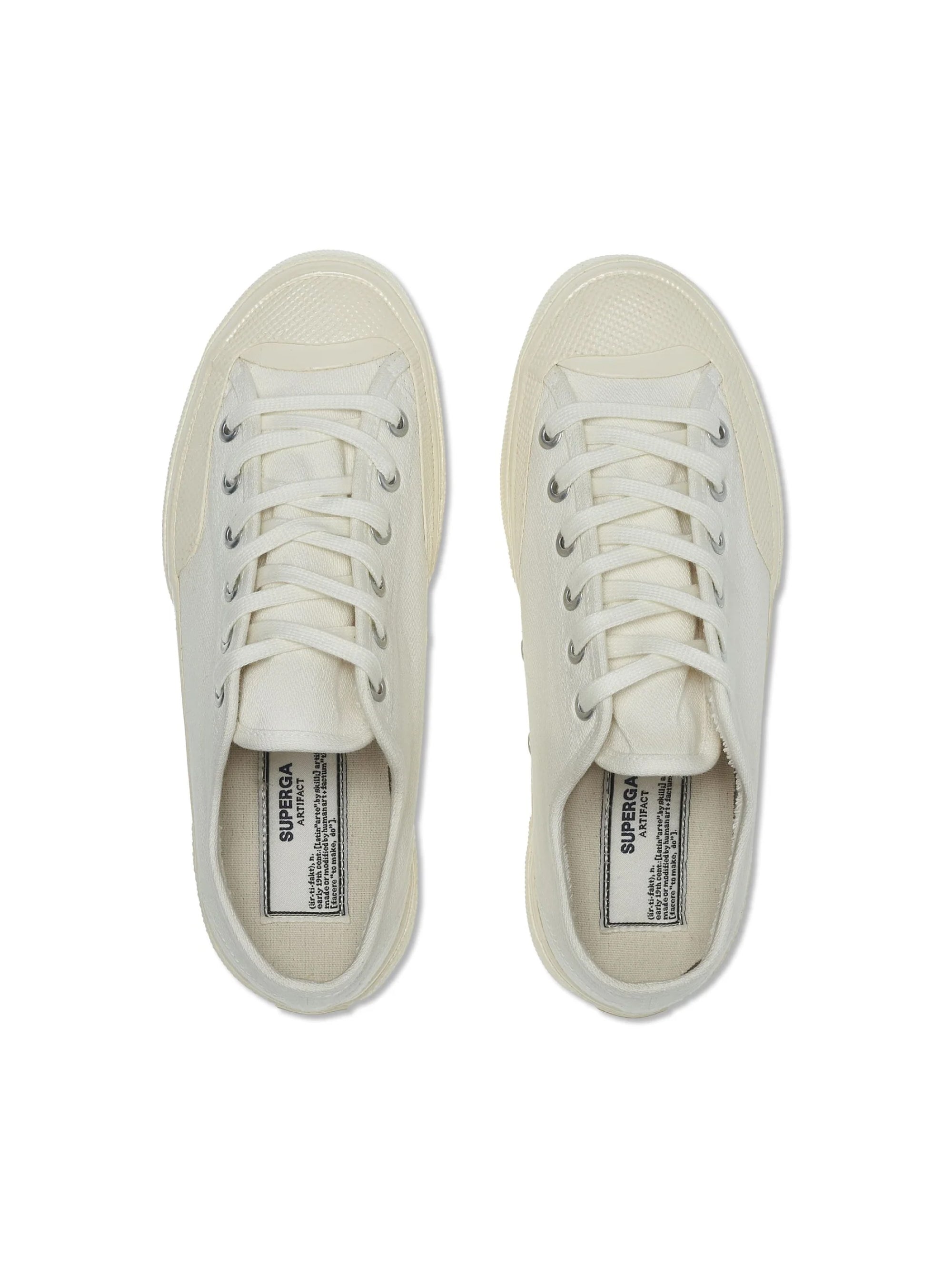 Sneakers Basse Artifact aus Twill Bianco