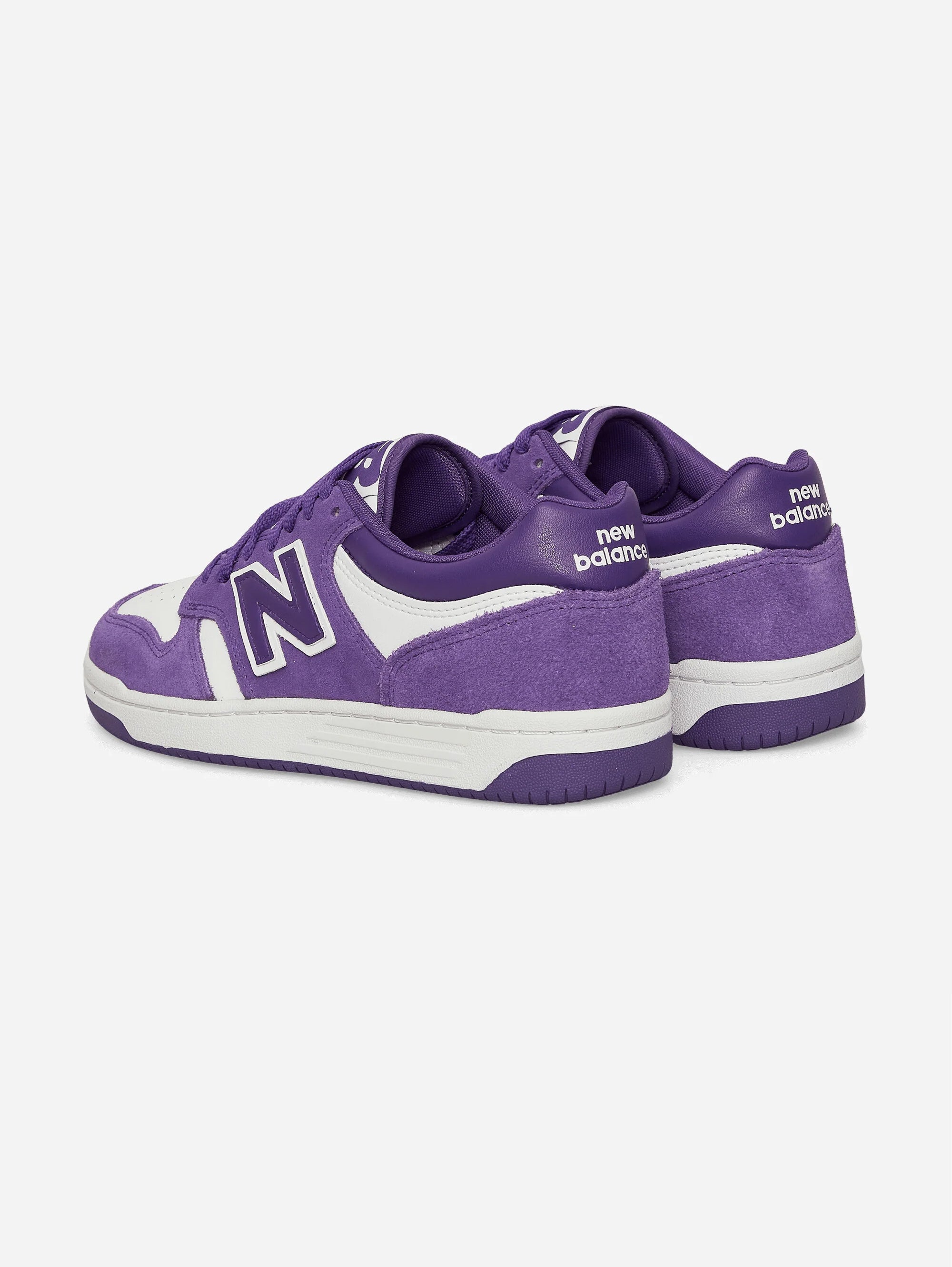 480 Purple Low Basketball Sneakers