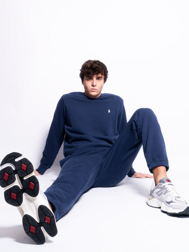 Pantalon de Jogging Loopback Bleu