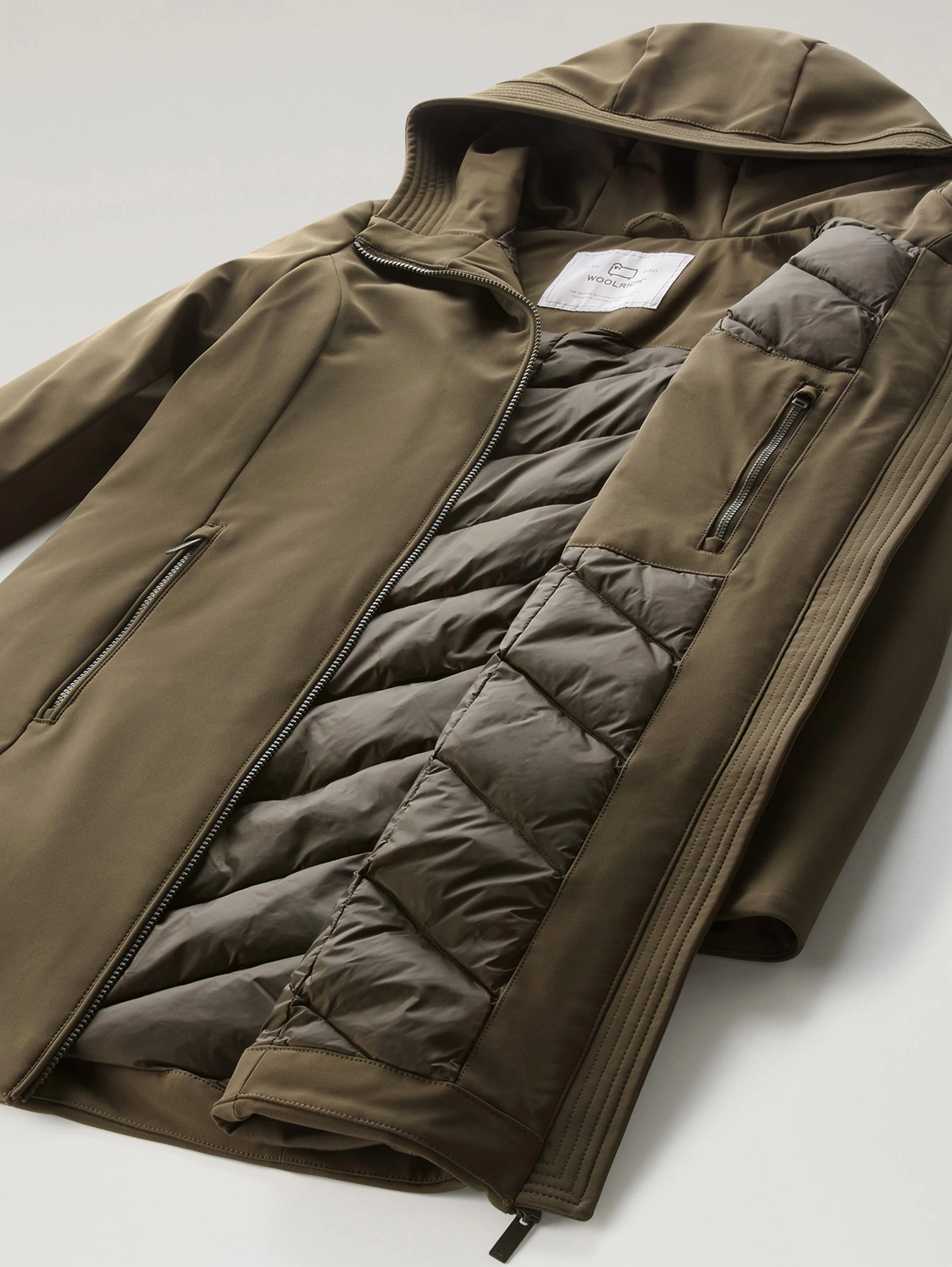 Windproof Parka with Hood Firth Green