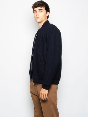 Bomber en Maille Tofolo Bleu