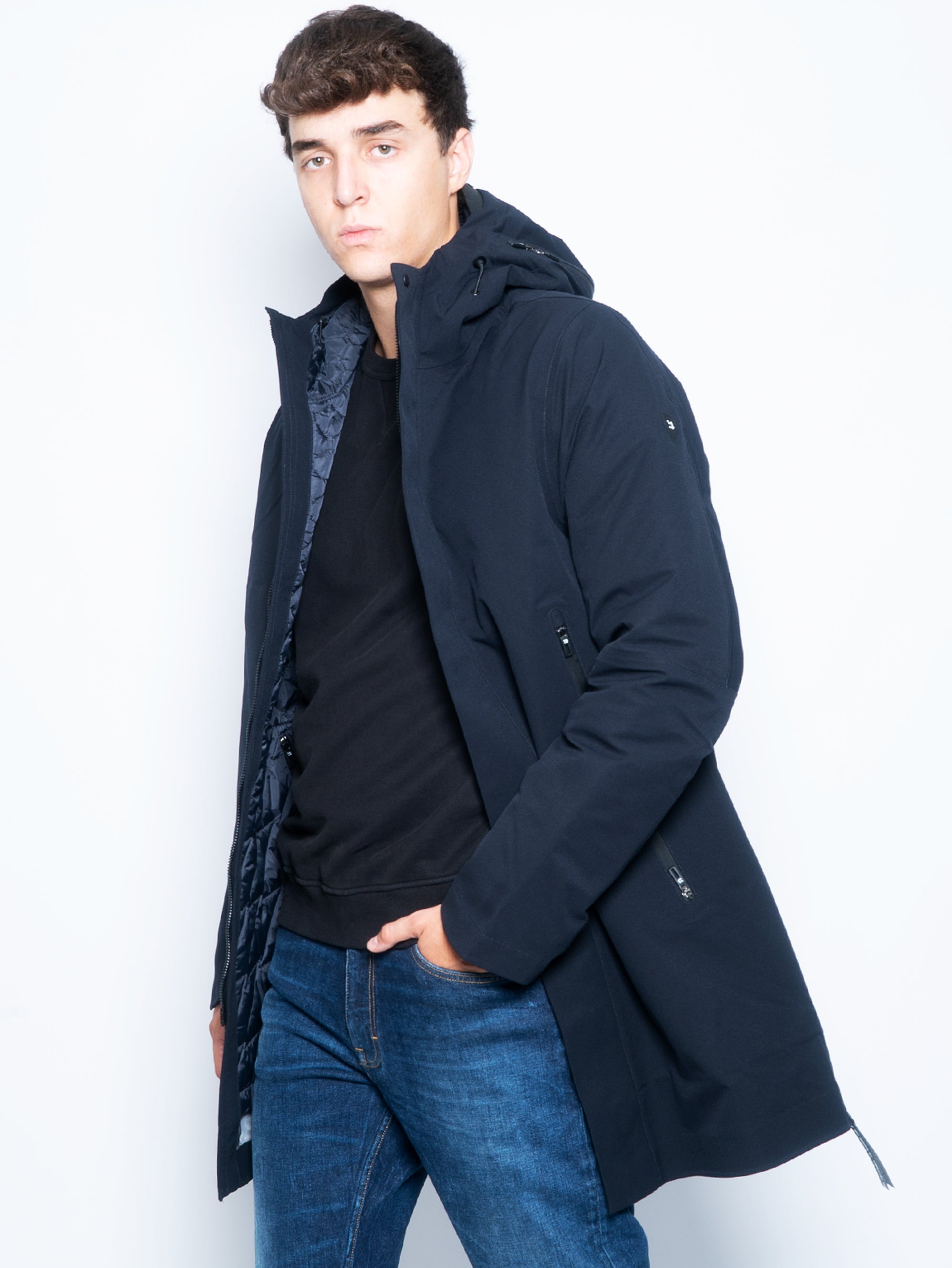 Parka Three in One Planck Herren Schwarz