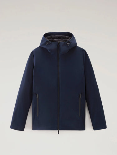 Winddichte jas met capuchon Pacific blauw
