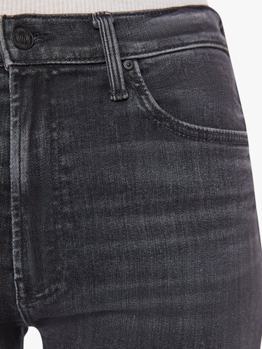 Schwarze Jeans mit mittlerer Taille und Knöchellänge