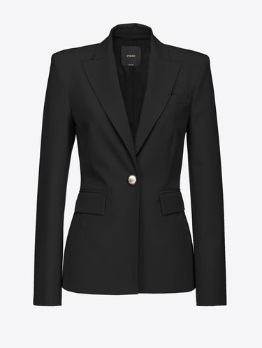 Blazer Monopetto Aderente Nero