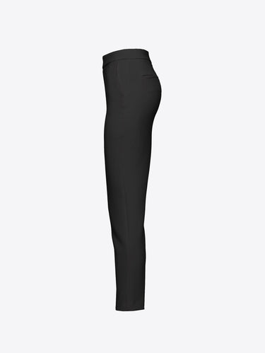 Pantaloni Slim in Crêpe Nero