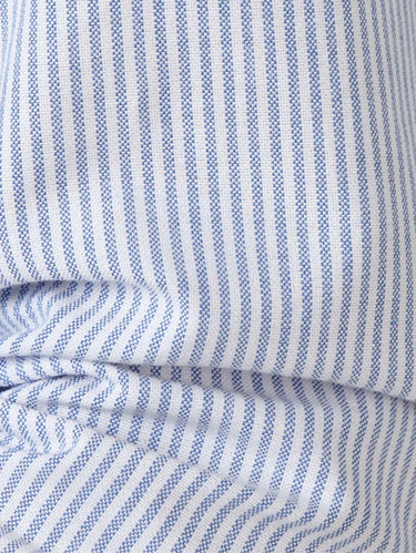 XACUS-Camicia in Cotone Oxford a Righe Bianco/Blu-TRYME Shop
