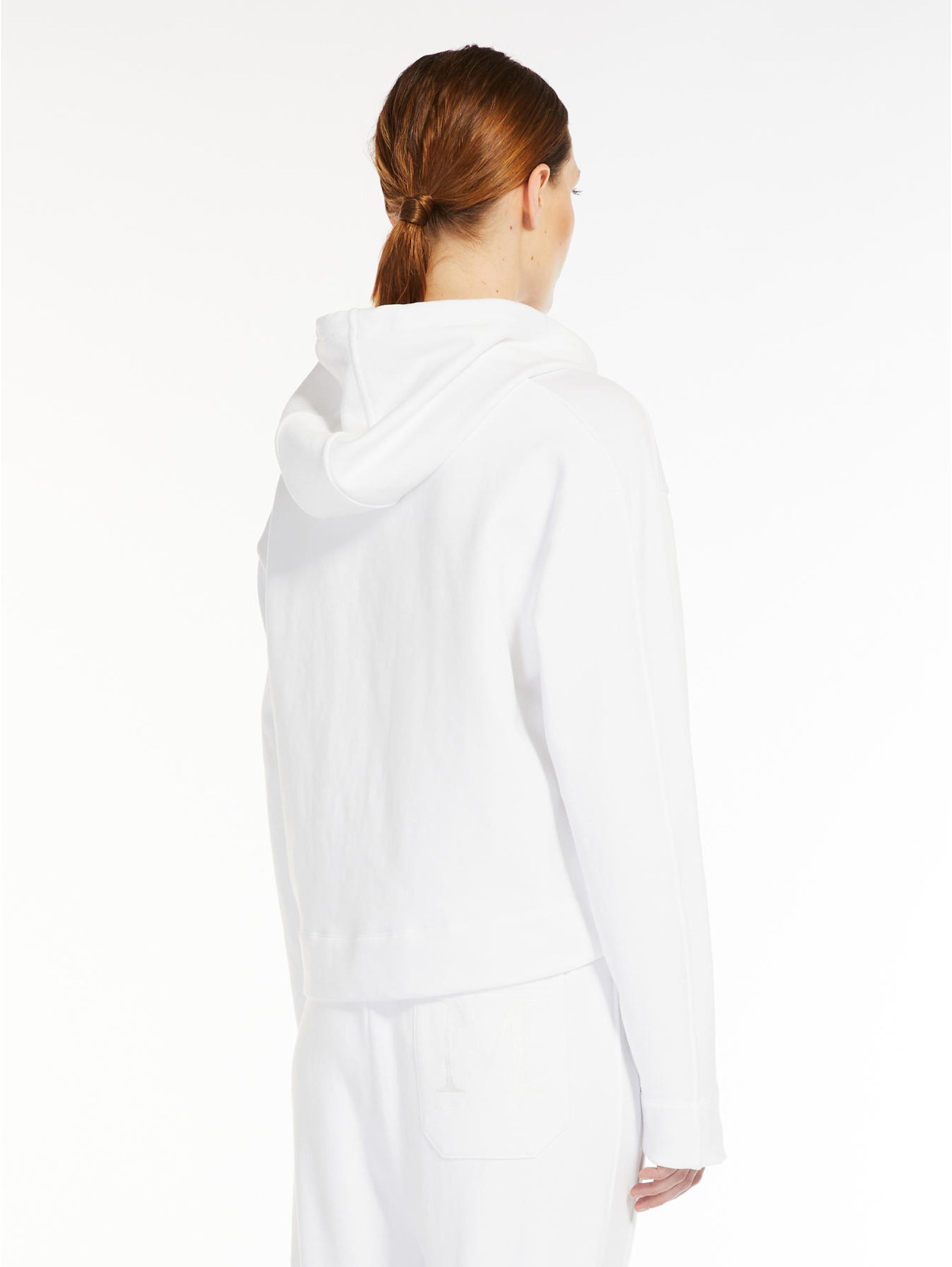 Hooded Sweatshirt with Maxi White Logo