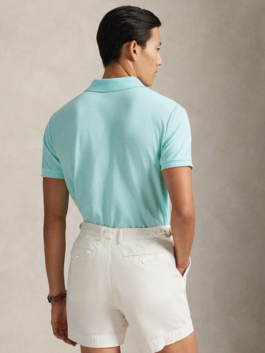Polo Slim Fit in Cotone Celeste