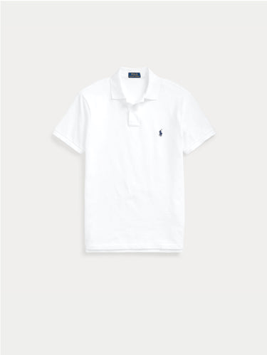 Polo aus Baumwoll-Piqué Slim Fit in Weiß