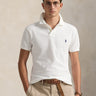 RALPH LAUREN-Polo in Piquet di Cotone Slim Fit Bianco-TRYME Shop