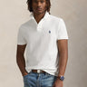 RALPH LAUREN-Polo in Cotone Custom Slim Fit Bianco-TRYME Shop
