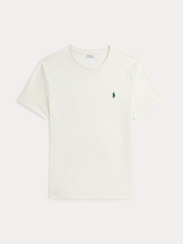 RALPH LAUREN-T-shirt Girocollo Custom Slim Fit Crema-TRYME Shop