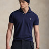 RALPH LAUREN-Polo Maniche Corte in Cotone Blu-TRYME Shop