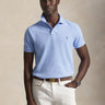RALPH LAUREN-Polo Maniche Corte in Cotone Celeste-TRYME Shop