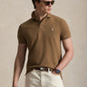 RALPH LAUREN-Polo Maniche Corte in Cotone Marrone-TRYME Shop
