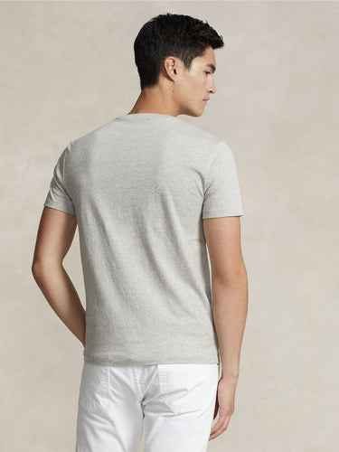 Basic T-shirt van Katoen Grijs