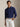 Polo Manica Lunga Custom Slim Fit Blu