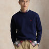 RALPH LAUREN-Felpa Girocollo in Misto Cotone Blu-TRYME Shop