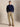 Felpa Girocollo in Misto Cotone Blu