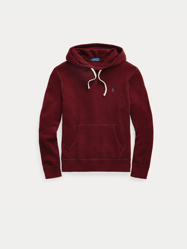 Kapuzensweatshirt aus Baumwollmischung in Bordeaux