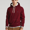 RALPH LAUREN-Felpa con Cappuccio in Misto Cotone Bordeaux-TRYME Shop