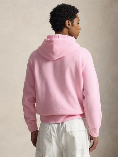 Kapuzensweatshirt aus Baumwollmischung in Rosa