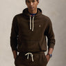 RALPH LAUREN-Felpa con Cappuccio Marrone-TRYME Shop