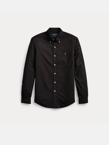 Oxford-Hemd Slim Fit Schwarz
