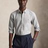 RALPH LAUREN-Camicia Oxford Slim Fit Grigio-TRYME Shop