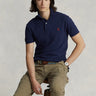 RALPH LAUREN-Polo in Cotone Piquè Slim Fit Blu-TRYME Shop