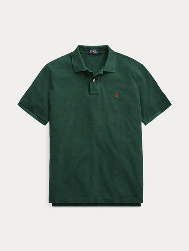 Polo en coton piqué vert college