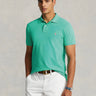 RALPH LAUREN-Polo in Cotone Piquè Slim Fit Verde-TRYME Shop