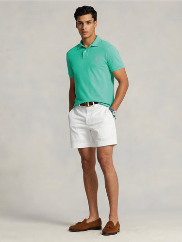 Polo aus Baumwoll-Piqué Slim Fit in Grün