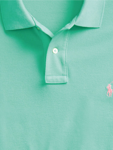 Polo aus Baumwoll-Piqué Slim Fit in Grün