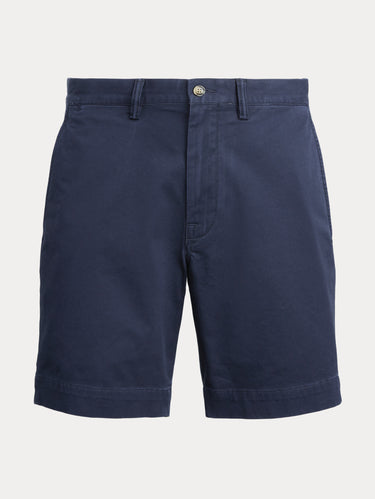 Short chino en coton stretch bleu