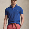 RALPH LAUREN-Polo Maniche Corte in Cotone Blu-TRYME Shop