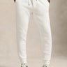 RALPH LAUREN-Pantaloni Joggers in Maglia Doppia Bianco-TRYME Shop