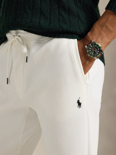 Joggingbroek van dubbele tricot Wit