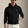 RALPH LAUREN-Felpa con Cappuccio in Maglia Doppia Nero-TRYME Shop