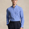 RALPH LAUREN-Camicia in Popeline di Cotone Stretch Blu-TRYME Shop