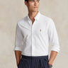 RALPH LAUREN-Camicia Knit Oxford Bianco-TRYME Shop