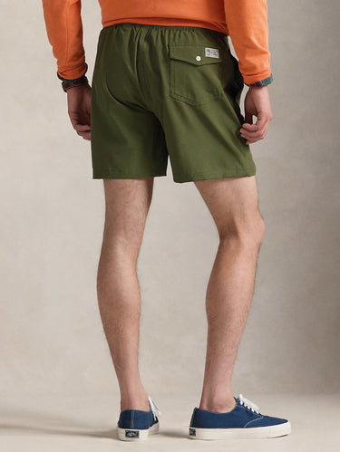 Badeboxer Traveler Stretch Olivgrün